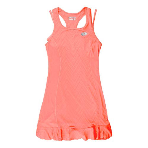 Lotto T5084 Vestido de Tenis, Mujer, Pink Neon Candy, XS