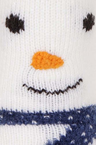 Loungeable Boutique - Calcetines de estar por casa - para mujer blanco muñeco de nieve Talla única