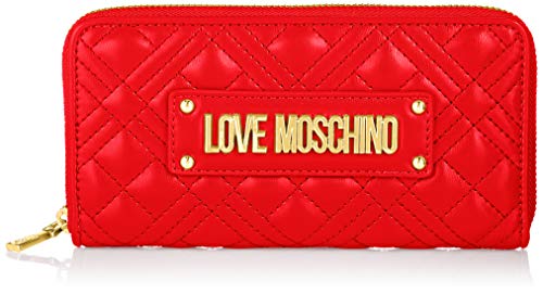 Love Moschino JC5630PP0BKA0, Billetera para Mujer, Rojo, Normale