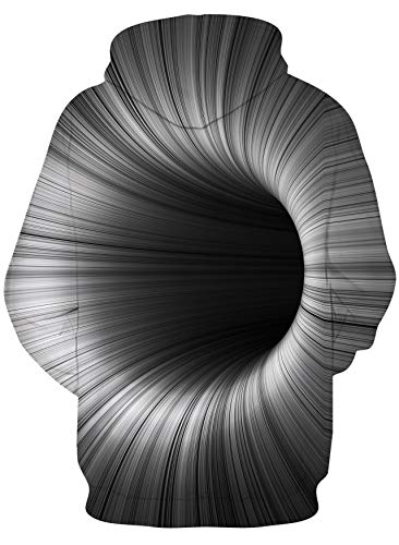 Loveternal Cool Jumpers Unisex 3D Swirl Hoodie Hipster Novelty Oversized Hip Hop Pullover Galaxy Sweatshirt for Couple Juniors XL