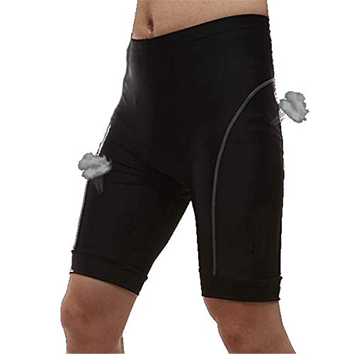 Lshbwsoif Pantalones de ciclismo para hombre, pantalones cortos de ciclismo, transpirables, color negro, tamaño mediano y pequeño, para ciclista (tamaño: XXL; color: color foto)