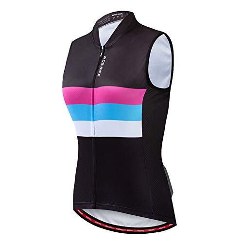 LSKCSH Chalecos de ciclismo para mujer, sin mangas, transpirable, secado rápido, ciclismo, escalada, correr, equitación, ocio, deportes al aire libre (colorido, S)