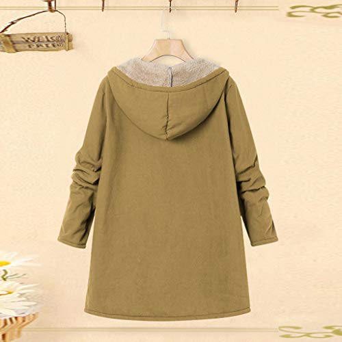 Luckycat Abrigos Mujer Invierno Talla Grande Sudaderas con Capucha y Bolsillo Casual Cremallera Felpa Suéter Tops de Manga Larga Ropa Mujer Otoño Invierno Ofertas 2018