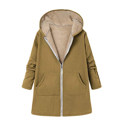 Luckycat Abrigos Mujer Invierno Talla Grande Sudaderas con Capucha y Bolsillo Casual Cremallera Felpa Suéter Tops de Manga Larga Ropa Mujer Otoño Invierno Ofertas 2018