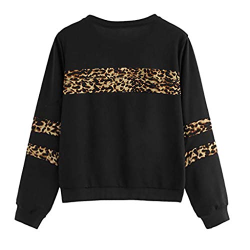 Luckycat Blusas Mujer, Casual O Cuello Leopardo Sudaderas Ropa en Oferta Camisetas Manga Larga Tops de Fiesta Abrigos Invierno de Mujer Primavera Otoño