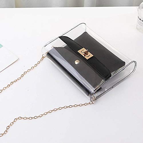 Luckycat Bolsos bandolera Shoulder Crossbody para Mujer Bolsos de mano 2019 Verano Moda PVC Transparentes Con Carteras de mano y clutches de Viaje Casual Aire Libre Playa Señora