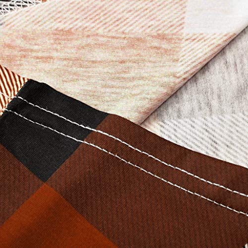 Luckycat Cuadros Impresión Blusas Mujer Tallas Grandes Manga Larga Casual Elegantes Ofertas Camisetas Mujer Basica Pull-Over Sudaderas Ajuste Flojo Sin Tirante Tops Mujer