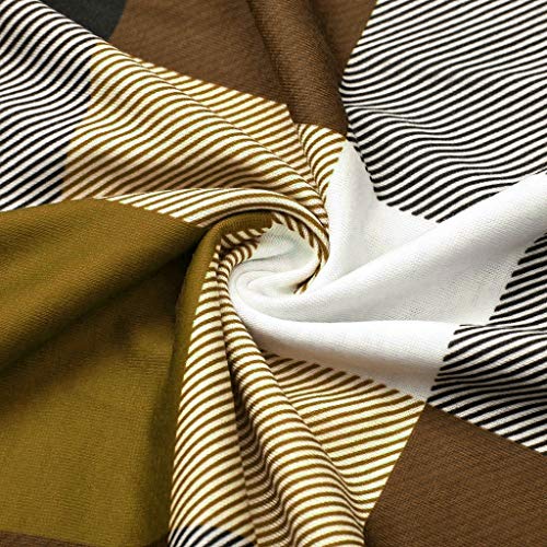 Luckycat Cuadros Impresión Blusas Mujer Tallas Grandes Manga Larga Casual Elegantes Ofertas Camisetas Mujer Basica Pull-Over Sudaderas Ajuste Flojo Sin Tirante Tops Mujer