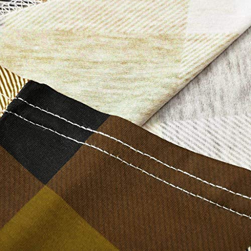 Luckycat Cuadros Impresión Blusas Mujer Tallas Grandes Manga Larga Casual Elegantes Ofertas Camisetas Mujer Basica Pull-Over Sudaderas Ajuste Flojo Sin Tirante Tops Mujer