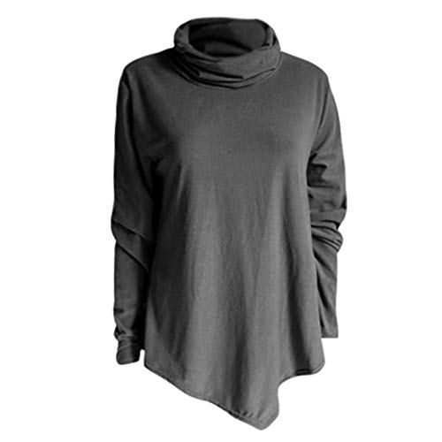 Luckycat LiquidacióN Ventas Mujeres V Cuello OtoñO Invierno Tallas Grandes Tops Manga Sexy Rayas Asymmtrical TúNica Blusa Camisetas