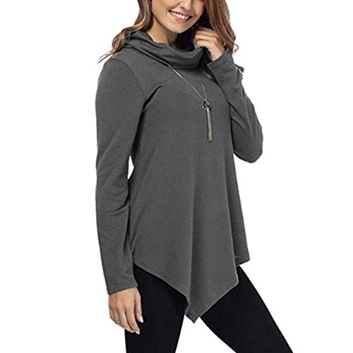 Luckycat LiquidacióN Ventas Mujeres V Cuello OtoñO Invierno Tallas Grandes Tops Manga Sexy Rayas Asymmtrical TúNica Blusa Camisetas