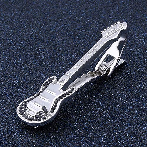 LUOSI Fibra Caliente de la Venta Musical Guitarra Barra de unión for el Mens del Color del Corchete de Plata Clip Clips de Negocio del Lazo de la Boda
