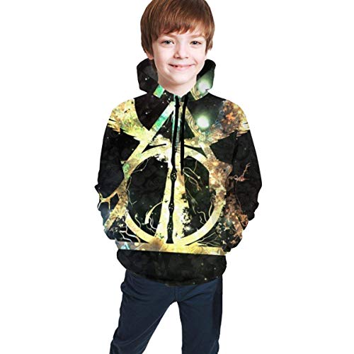 maichengxuan Ha-Rry Po-Tter Novelty Sudaderas con Capucha para Niñas Cute para Adolescentes