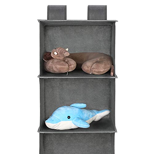 MaidMAX Organizador de Armario de 6 Niveles, Estantería Colgante de Tela, Estante de Tela para Armario, Organizador de Ropa, para Guardar Ropa, Toallas, etc, Gris