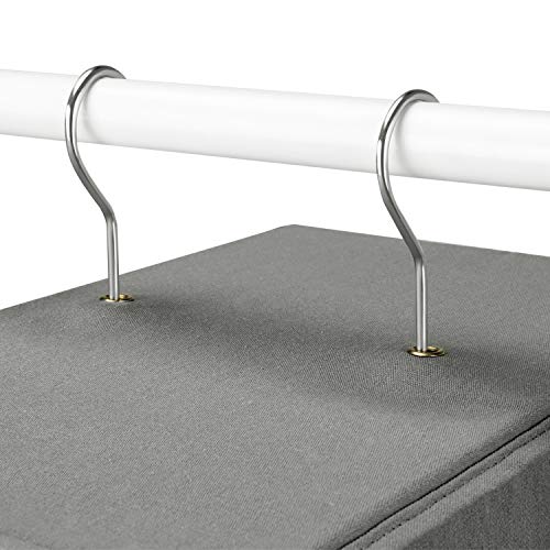 MaidMAX Organizador para Armario, Estantería Colgante para Ropa, Organizador de Armario Colgante, Estantería de Tela de 3 Niveles, Gris