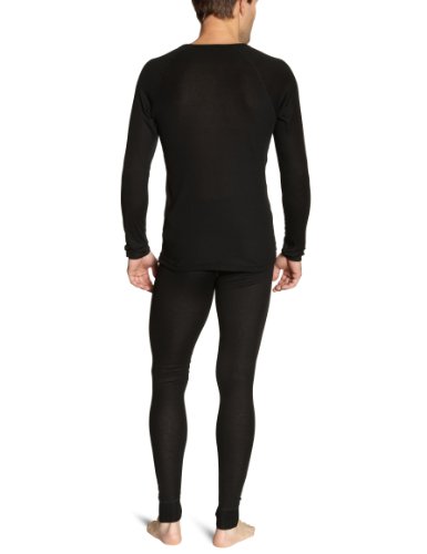 maier sports Waesche - Set Adrian - Conjunto de Ropa Interior térmica de Acampada y Senderismo para Hombre, tamaño L, Color Negro
