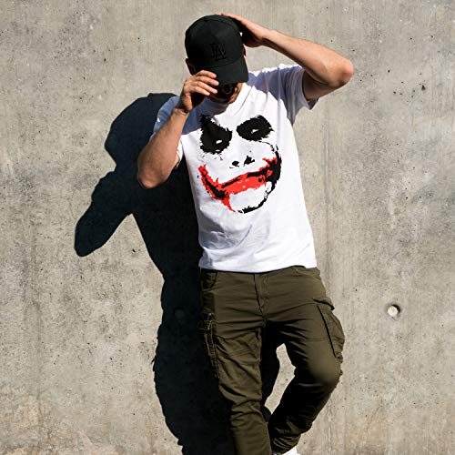 MAKAYA Camiseta Joker Hombre Negro L