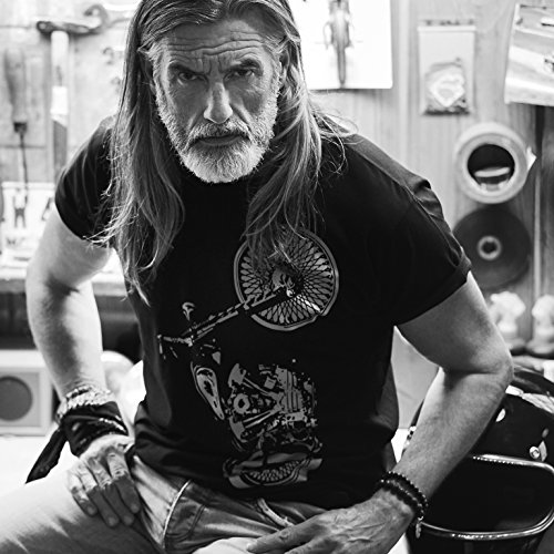 MAKAYA Ropa de Moto Hombre - Camiseta Negra L