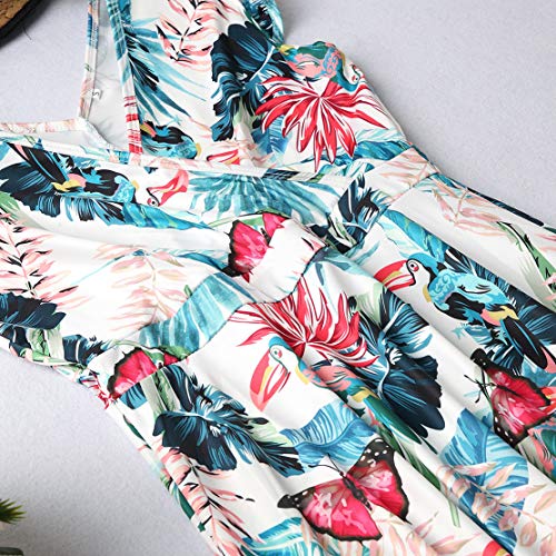 Mama y Yo Ropa Vestidos a Juego Familiar Ropa Mujer Niña Madre Hija Floral Vestido de Verano Sin Mangas
