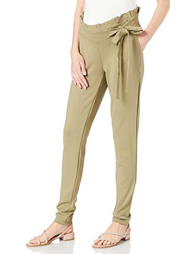 MAMALICIOUS MLRASMINA Jersey Pants A. Pantaln, Verde Claro, XL para Mujer