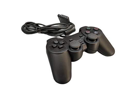 Mando con Cable para Sony PlayStation 2 PS2 Dual shock Controller Controllador Negro
