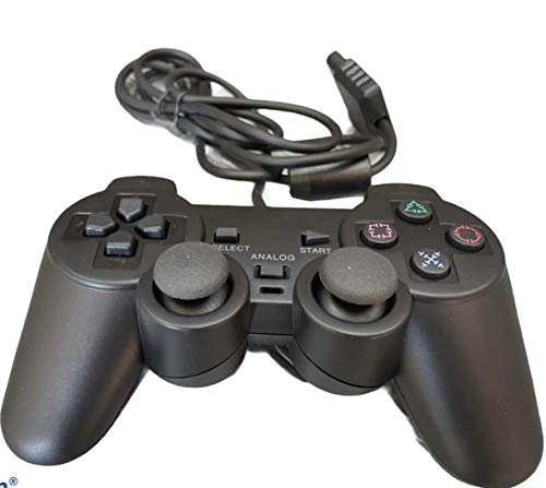 Mando con Cable para Sony PlayStation 2 PS2 Dual shock Controller Controllador Negro