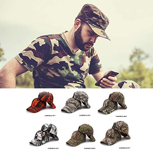 MANGGUO Gorra de Camuflaje de Caza para Acampar al Aire Libre Gorra de béisbol Gorra de béisbol Dorada Gorra de Pesca Sombrero de Selva al Aire Libre para Hombres Estilo táctico Senderismo Ocio