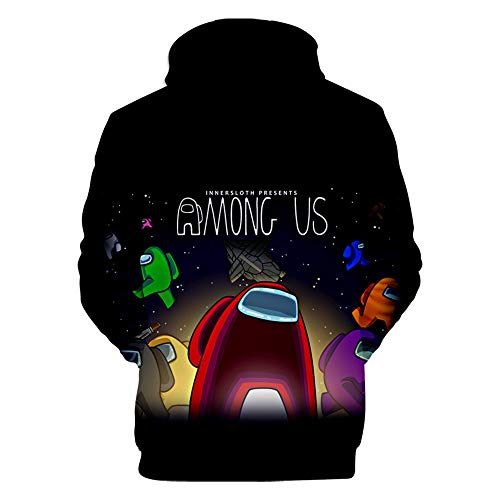 Maogou Among Us Sudadera con Capucha Impresión 3D Sudadera con Capucha Casual Unisex Sudadera con Capucha Juego Cosplay