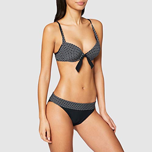 Marc O'Polo Body & Beach Beach Slip Braguita de Bikini, Negro (Blauschwarz 001), 36 (36) para Mujer