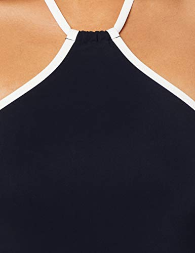 Marc O'Polo Body & Beach Beach W-Beachsuit Traje de baño de una Pieza, Azul (001), 100C para Mujer