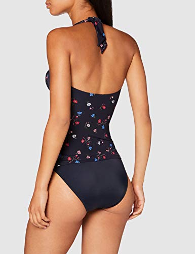 Marc O'Polo Body & Beach Beach W-Tankini Bikini, Negro (Blauschwarz 001), 38 (Talla del Fabricante: 036) para Mujer