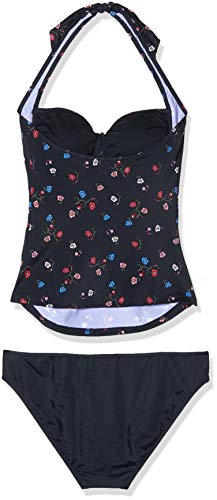 Marc O'Polo Body & Beach Beach W-Tankini Bikini, Negro (Blauschwarz 001), 38 (Talla del Fabricante: 036) para Mujer