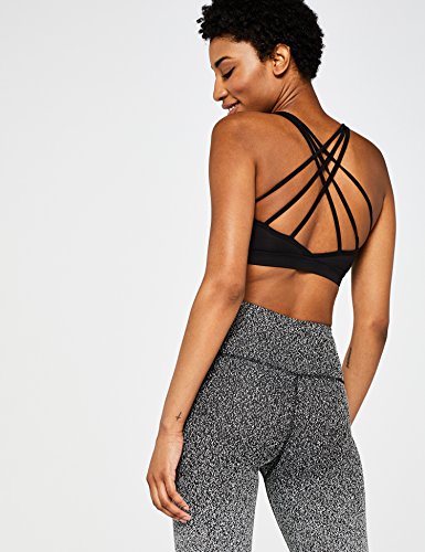 Marca Amazon - AURIQUE Leggings para Yoga con Degradado Mujer, Negro (Black), 38, Label:S