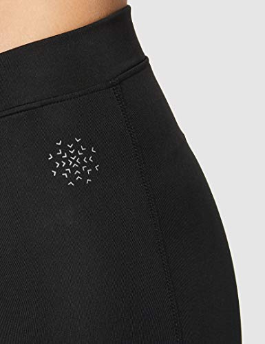 Marca Amazon - AURIQUE Mallas Largas de Deporte Mujer , Negro, 44 (Talla del Fabricante: X-Large)