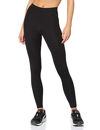 Marca Amazon - AURIQUE Mallas Largas de Deporte Mujer , Negro, 44 (Talla del Fabricante: X-Large)