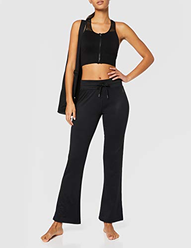 Marca Amazon - AURIQUE Pantalón de Yoga Mujer, Negro (Black), 36, Label:XS