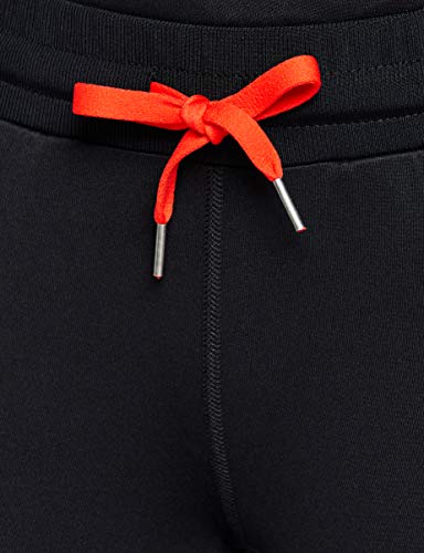 Marca Amazon - AURIQUE Pantalones de Deporte Mujer, Negro (Black/sport Red), 44, Label:XL