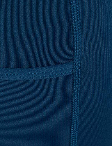 Marca Amazon - AURIQUE Shorts de Deporte Mujer, Azul (Gibralter Sea)., 38, Label:S