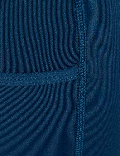 Marca Amazon - AURIQUE Shorts de Deporte Mujer, Azul (Gibralter Sea)., 38, Label:S