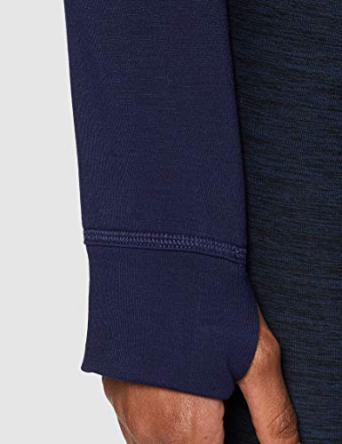 Marca Amazon - AURIQUE Sudadera con Capucha de Deporte Súper Suave Mujer, Azul (Marino), 38, Label:S