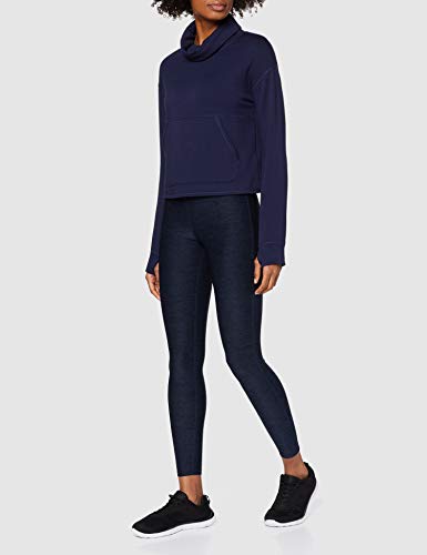 Marca Amazon - AURIQUE Sudadera con Capucha de Deporte Súper Suave Mujer, Azul (Marino), 38, Label:S