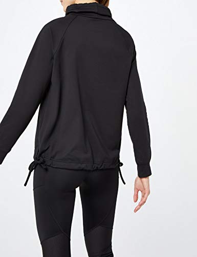 Marca Amazon - AURIQUE Sudadera de Manga Larga Mujer, Negro (Black), 38, Label:S