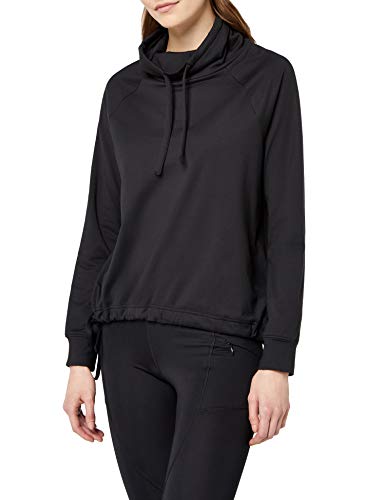 Marca Amazon - AURIQUE Sudadera de Manga Larga Mujer, Negro (Black), 38, Label:S