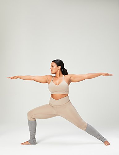 Marca Amazon - Core 10 - Icon Series -Sujetador deportivo Ballerina para mujer (XS-3X), Morado (taupe), US L (EU L - XL)