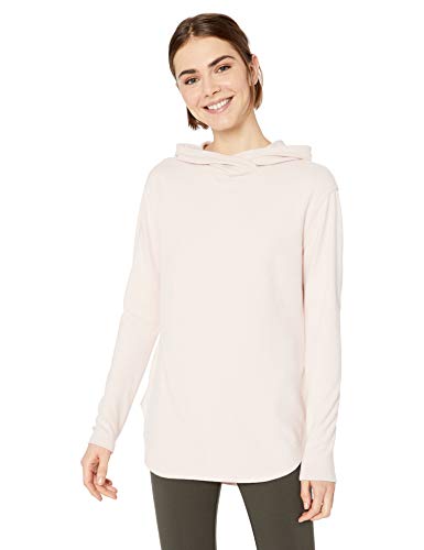 Marca Amazon - Daily Ritual - Jersey cómodo de punto con capucha para mujer, Rosado, US M (EU M - L)