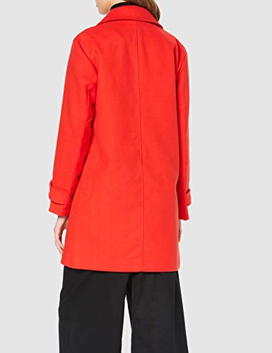 Marca Amazon - find. Abrigo Cruzado Mujer, Rojo (Red), 36, Label: XS