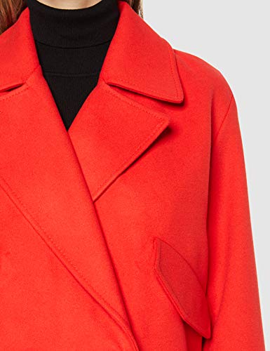 Marca Amazon - find. Abrigo Cruzado Mujer, Rojo (Red), 36, Label: XS