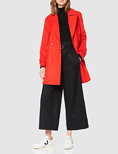 Marca Amazon - find. Abrigo Cruzado Mujer, Rojo (Red), 36, Label: XS