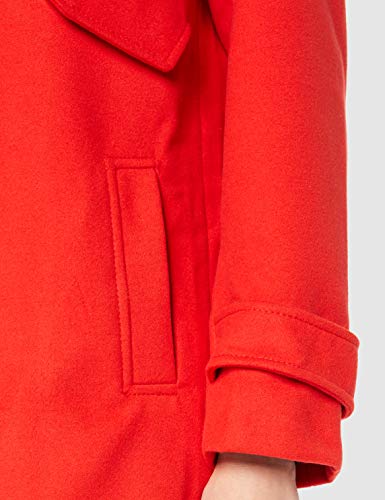 Marca Amazon - find. Abrigo Cruzado Mujer, Rojo (Red), 36, Label: XS
