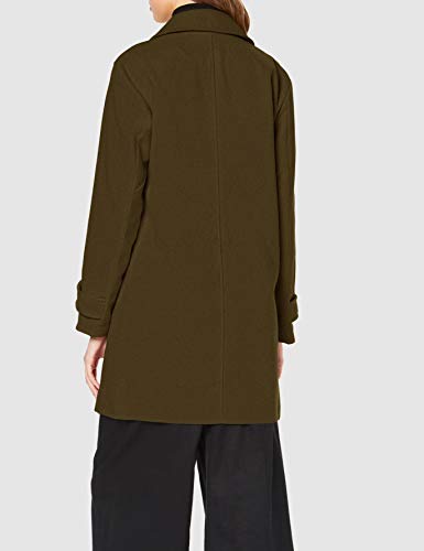 Marca Amazon - find. Abrigo Cruzado Mujer, Verde (Other), 36, Label: XS